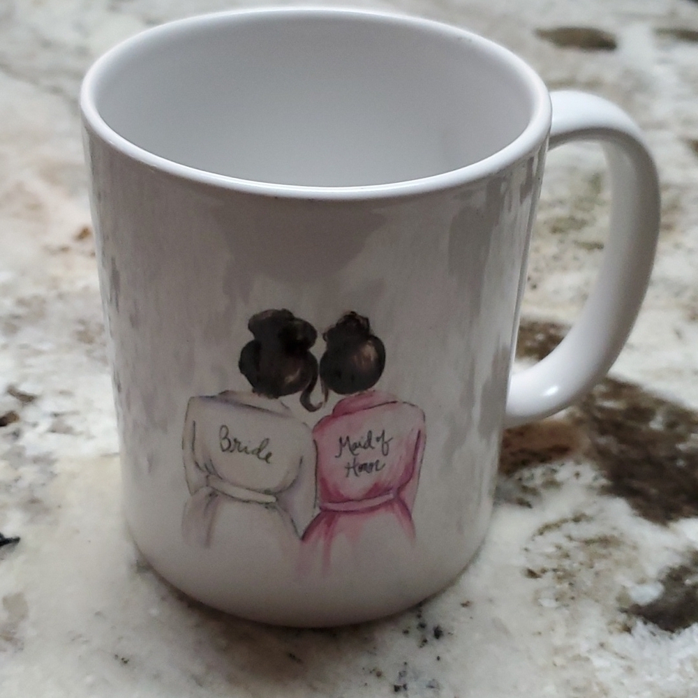 Maid of honor cup Wedding Ocra coatings coffee cup mug